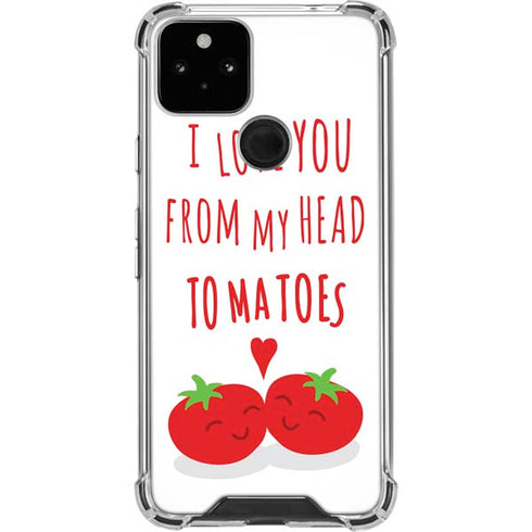 From My Head Tomatoes Google Pixel 5 Clear Case